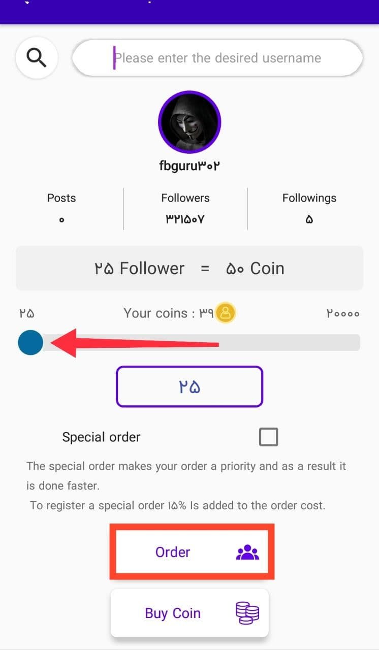 Order Real Followers